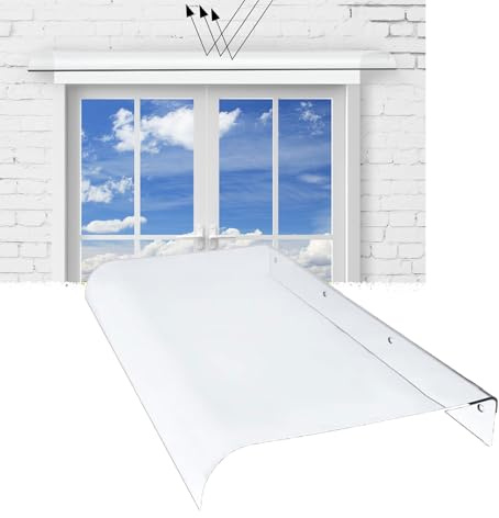 50,8 cm x 150,8 cm balkong tak trädgård solskydd justerbar bredd 40,6 cm – 210,8 cm osynlig fönster- och dörrbaldakin väderbeständig utomhusmarkis för uteplats och däck