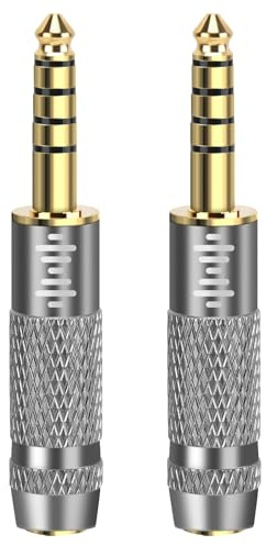 GEEKRIA Apollo 4,4 mm maschio a 3,5 mm femmina e 4,4 mm maschio a 2,5 mm femmina adattatore bilanciato placcato ORO compatibile Con NW-ZX300A, NW-WM1A, NW-WM1Z, PHA-2A, TA-ZH1ES Audio Player