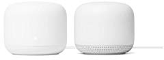 Google Nest WiFi-Router und Zugangspunkt, Zweierpack erweiterbares Mesh-WLAN, GA00822-DE