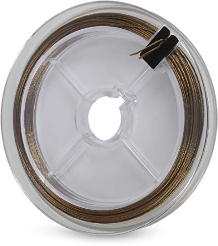 7x7 Stahlvorfach auf Kunststoff-Spule, Länge: 10 m, zur Herstellung von Raubfischvorfächern zum Angeln, Gewicht:6 kg