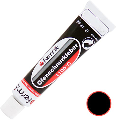 LANZZAS Feuerfester Hochtemperatur Ofen- Dichtschnur Kleber für Kamine, Öfen, Dämmplatten, Muffen und Schamottsteinen. Hitzebeständig bis 1100 Grad