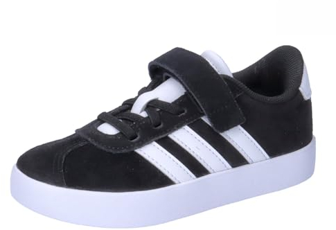 adidas Unisex niños VL Court 3.0 Shoes, Core Black/Cloud White/Core Black, 35 EU