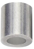 Generisch 50/100 Stück 3mm Aluminiumhülsen Alu Klemme, Aluminium Pressklemmen Alu Drahtseilklemme(Größe:100pcs)