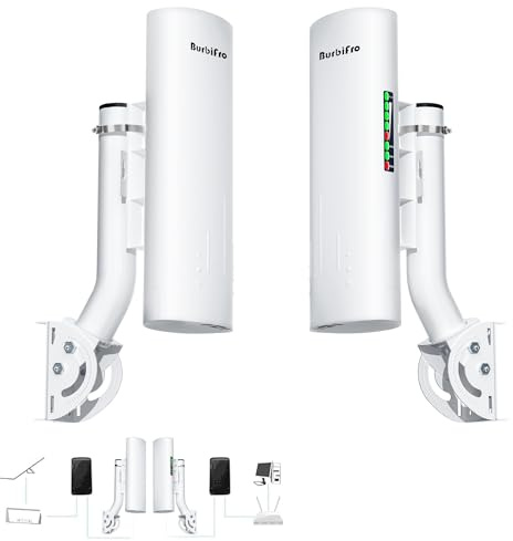 Point to Point Starlink Internet Wireless Long Range Transmission with Bracket for Starlink Gen 3 Router, Starlink WiFi Extender, 5.8GHz 3KM with 18dBi High Gain Antenna, 2 Pack (Large)