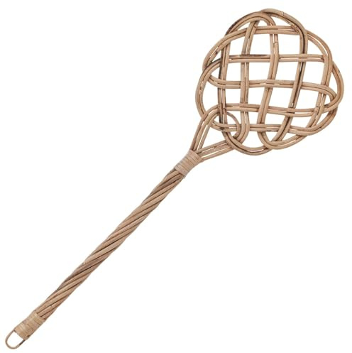 URBNLIVING Handcrafted Natural Bamboo Carpet Beater & Sofa Cleaner | Durable Wicker Tool for Efficient Dust, Pet Hair Removal, Rug & Car Mat Cleaning | Traditional Design for Effective Home Cleaning