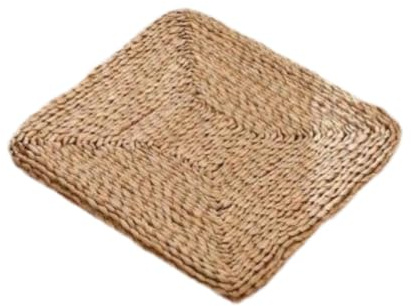 siduytin Cojines para Silla, cojín para Sentarse, futón Tejido a Mano, cojín de Paja para meditación Tradicional, Hecho de Hierba Tejida.