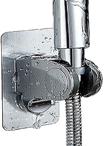 YUANQIAN Support mural réglable pour pommeau de douche sans clou avec disque adhésif