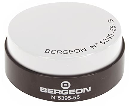 BERGEON Montagekissen 5395-55-B, Gel, Durchmesser: 55 mm, Weiß, passt Sich Gehäuse-Form an