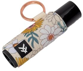 Thread Wallets Elastic Lip Balm and Gloss Holder Keychain (Blossom)