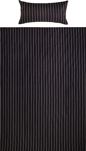 Looks by Wolfgang Joop Bettwäsche Feinflanell anthrazit-Ocker Größe 1x 135x200 cm + 1x 40x80 cm