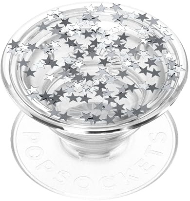 PopSockets Adhesive Phone Grip, Holder- Glitter Star Fire