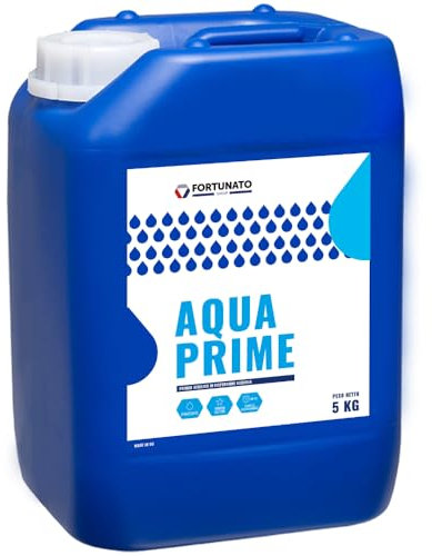 FORTUNATO Primer Acrilico Dispersione Acquosa Consolidante Antipolvere Promotore Adesione Superfici Sfarinate Aqua Prime Kg 5
