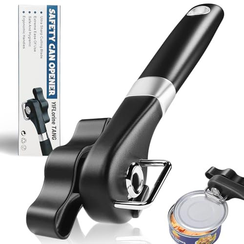 Apriscatole Manuale,Apriscatole professionale in Acciaio Inox Apriscatole Professionale Apriscatole Senza Bordi Taglienti Multifunzione Apribottiglie per Cucina,Ristorante,Bar,Anziani