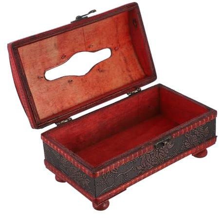 SHOWERORO Boîte à Mouchoirs De Style Rétro Boîte De Rangement pour Serviettes Décorative pour Maison Et Bureau