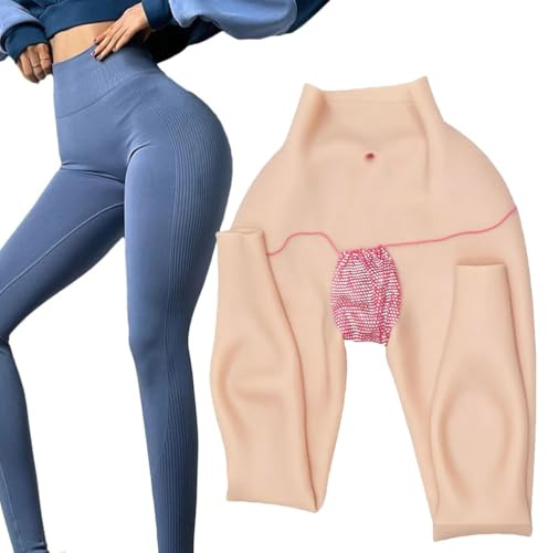 Mutandine Realistiche in Silicone alla Caviglia Vita Alta Modellatore di Fianchi Voluminosi, Biancheria Intima per Glutei per Drag Queen,Color 3,Upgraded