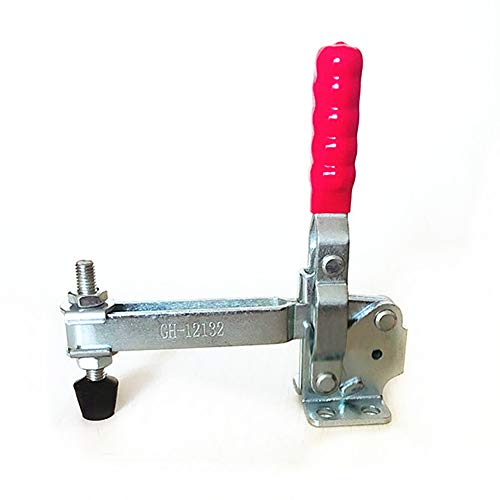 MINGZE Toggle Clamp GH-12132, Abrazadera de soldadura vertical Práctica popular Manija de liberación rápida Vertical 227KG 500lbs Capacidad Rápidamente Holding