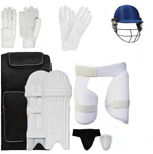 Kalindri Sports Player Protection Cricket Kit Accessories Combo Without Bat, Colour Design May Vary (Boys, Prime)