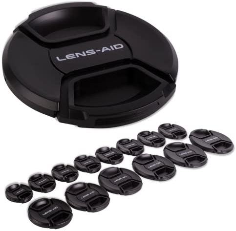 Lens-Aid Objektivdeckel für Kamera Objektive: Lens Cap Ersatz-Schutzkappe kompatibel mit Canon, Nikon, Fujifilm, Olympus, Sony, Panasonic, Pentax etc.