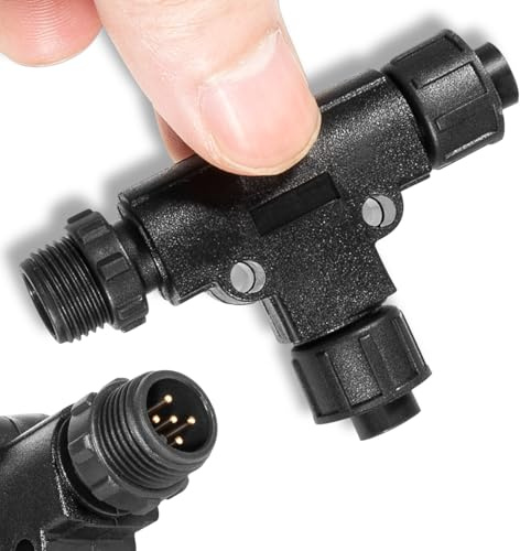 NMEA 2000 T-Connector N2k Tee for Garmin Lowrance Simrad B&G Navico Networks Waterproof Plugandplay Boat Accessories (T Connector)