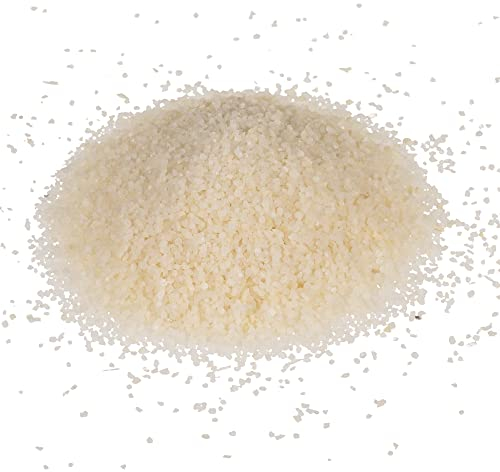 hibuy Dekosand, Dekogranulat - Streusand fein - Farbe: WeiÃŸ - 400 g in wiederverschlieÃŸbarer Kunststoffdose