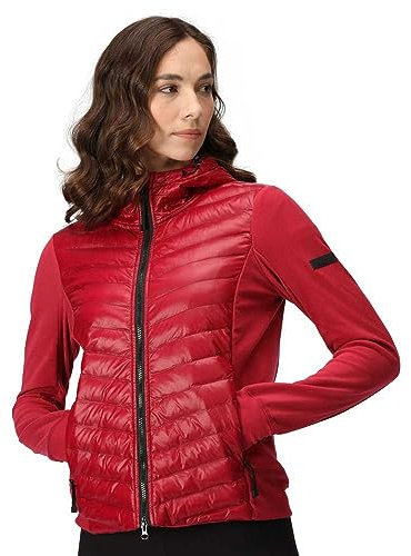 Regatta Damen Hybrid-Jackenmantel Gepolsterter Mantel, RumbaRd (Schwarz), 44