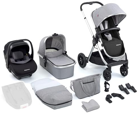 Babymore Memore V2 Travel System Pecan Car Seat - Silver