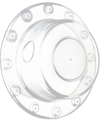 Tub Overflow Drain Cover, Add inches of Water Volume to a Relaxing Bathtub, Powerful Suction Cup Seal tub Drain Plug, Best Gift, Ladies Bath Essentials, Clear