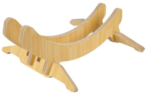 NIYANGLE Supporto per Parcheggio Bici in Legno Massello Antiscivolo, Rastrelliera Regolabile per Mountain Bike e Bici da Strada, Tutore Posteriore per Sosta e Esposizione al Stile Casuale