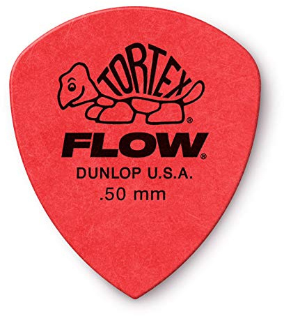 DUNLOP TORTEX® FLOW® PICKS – Standard .50 mm – Red (Set of 12 pieces)
