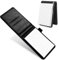 cobee Portablocco in Pelle Tascabile, Mini Memo Book Notebook Portatile Blocco Note Business Porta Blocco Notebook Multifunzione per Ufficio Scuola (Nero)