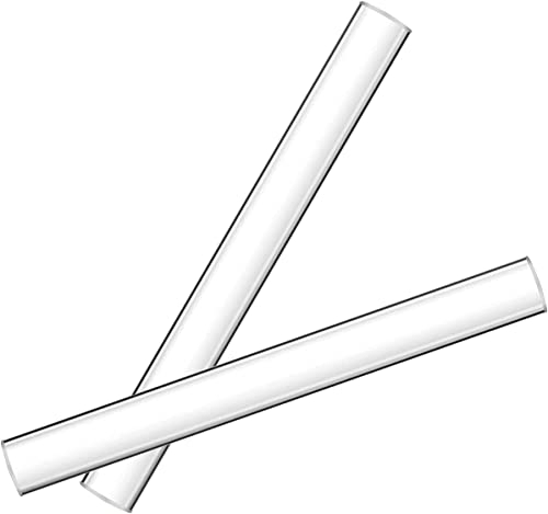 LAMXD 2 Pieces Hollow Ultra Smooth Acrylic Clay Rollers Solid Material Tube Clay Roller Acrylic Rolling Pin for Clay Art Craft DIY Polymer Clay Tool (Hollow Acrylic)