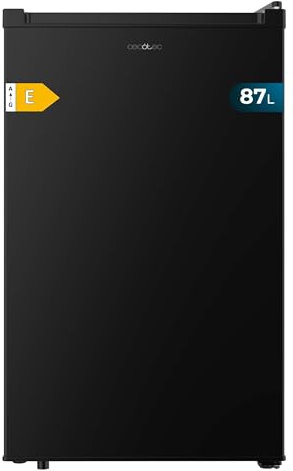 Cecotec Congelador Vertical Sobremesa 87L Bolero CoolMarket TF 87 Black. 83,6 cm de Altura y 50,6 cm de Ancho, Bajo Consumo, Puerta Plana y Reversible, Diseño Compacto, Blanco