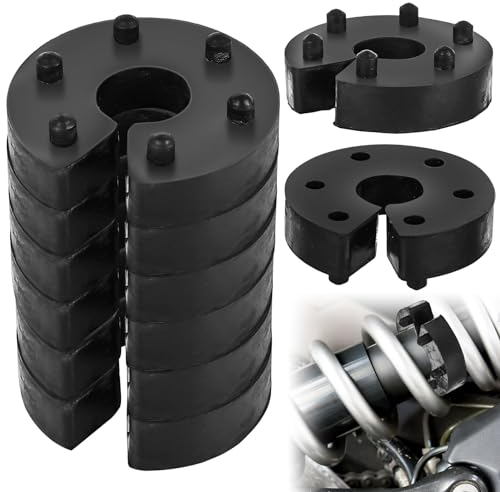 8er Set Federwegbegrenzer: 16mm Universal Federwegbegrenzer mit 6- Fach Positionierung VA oder HA, Auto-Federwegbegrenzer Stick Clip Federwegsbegrenzer Ersatz Schnalle für die meisten Fahrzeuge