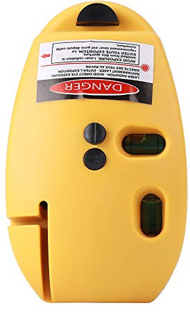 ANKROYU Infrarot-Laser-Nivelliergerät, 90-Grad-Infrarot-Laser-Maus-Nivelliergerät, 2 Linien, Vertikal, Horizontal, Rechtwinklig, Messwerkzeug Zum Schreiben von Wandbildern(Gelb)