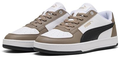 PUMA Unisex CAVEN 2.0 Sneaker, Totally Taupe Black White, 45 EU