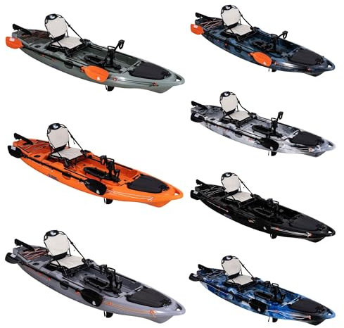 Galaxy Kayak Supernova Junior Angelkajak Fishing Kayak mit Pedalantrieb, Farbe (J) Jungle