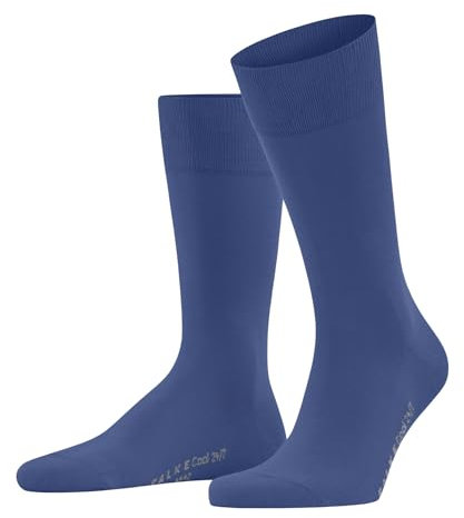 FALKE Herren Socken Cool 24/7 M So Baumwolle einfarbig 1 Paar, Blau Deep Water 6809, 41-42