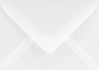 Netuno 100 halbtransparente Briefumschläge Weiß DIN B6 12,5 x 17,5 cm 112g Aster Tracing Transparent-Hüllen durchsichtig Briefkuverts edel ohne Klebung Pergament Umschläge für Hochzeitskarten