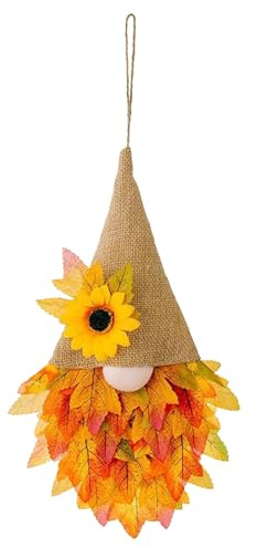 Coronas De Otoño para Puerta Principal, Corona De Otoño para Exterior, Guirnalda con para Decoración De Celebración En Casa Cocina Pared Porche Exterior