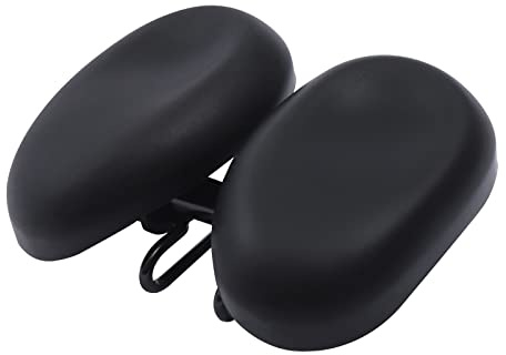 awolsrgiop Fahrradsattel Herren, Prostata Sattel Fahrrad, Nasenloser Fahrradsattel, Herren Sattel, Weitenverstellbar, Extra Großes Dekompression Kissen, für Männer, Frauen, Schwarz