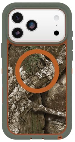OtterBox iPhone 17 Pro Max Defender Series Pro XT Clear Case - Realtree - Green Camo - Tough, Rugged & Durable iPhone Case, Snaps on MagSafe