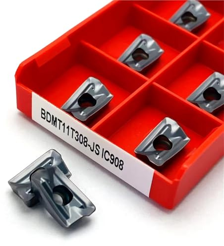 10 PZ BDMT11T308ER-JS IC908 BDMT11T308 inserti per fresatura in lega dura utensili da tornitura per parti in acciaio inossidabile e Utensili Per Tornio