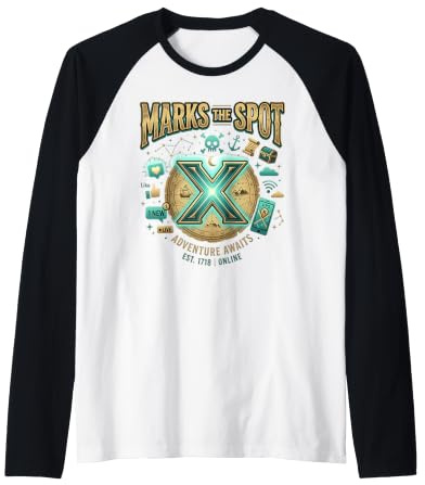 L'Aventure X Marks The Spot Vous Attend, Un trésor numérique Nautique Manche Raglan