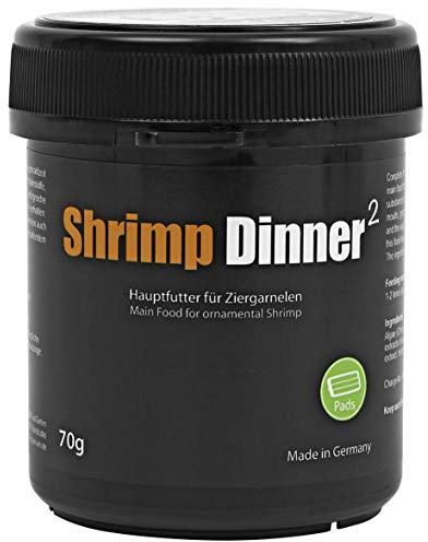 GlasGarten Shrimp Dinner 2 | 70g – Premium Garnelenfutter, Hauptfutter für Ziergarnelen, aus 100% natürlichen Zutaten gepresst, schonend getrocknet
