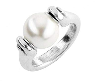 UNO de 50 - Anillo Colección Balance para Mujer, Plata 925, Color Plata, Talla 12, Fabricado en España