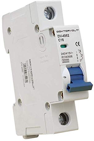Leitungsschutzschalter 1P C16A 6kA LS-Schalter Sicherungsautomat LSS MCB Doktorvolt 4982