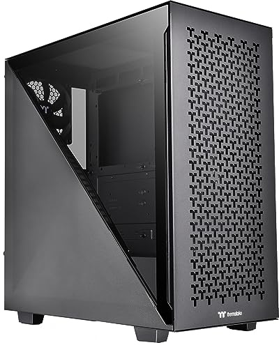 Thermaltake Divider 300 TG Air Black | Mid-Tower-ATX-PC-Gehäuse | gehärtetes Glasseitenteil | Mesh-Panel | schwarz, CA-1S2-00M1WN-02