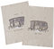 ReWu Geschirrtuch Vanlife Wohnwagen 2er-Set Mit Spruch Beige 100% Baumwolle Küchenhandtuch Trockentücher Abtrocktücher Küche Camping Putzlappen Geschirrhandtuch 50 x 70 cm