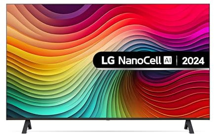 LG 43NANO82T6B 43-Inch Nanocell AI 4K UHD Smart TV, (α5 AI Processor Gen7, Freeview Play and Amazon Alexa, 60Hz), Ashed Blue [Model 2024]
