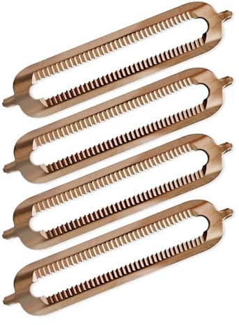 TURBO Products uppsättning med 4 original ersättningsblad för turboskalare och skalare från andra tillverkare – robust rostfritt stål – enkel installation – roséguld